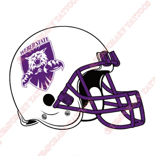 Weber State Wildcats Customize Temporary Tattoos Stickers NO.6924